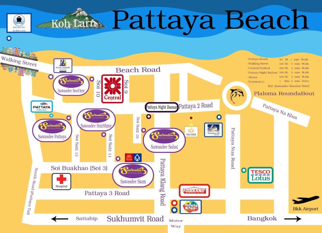 Hotel Sawasdee Sea View Pattaya Esterno foto